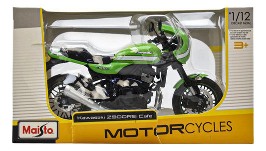 Kawasaki Z900rs Cafe Verde Motocicleta Escala 1:12 Maisto Da Verde