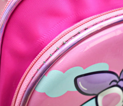 Mochila Unycor Kit 3pz Primaria Ll24bpp521 Detalle Rosa Chicle 3d