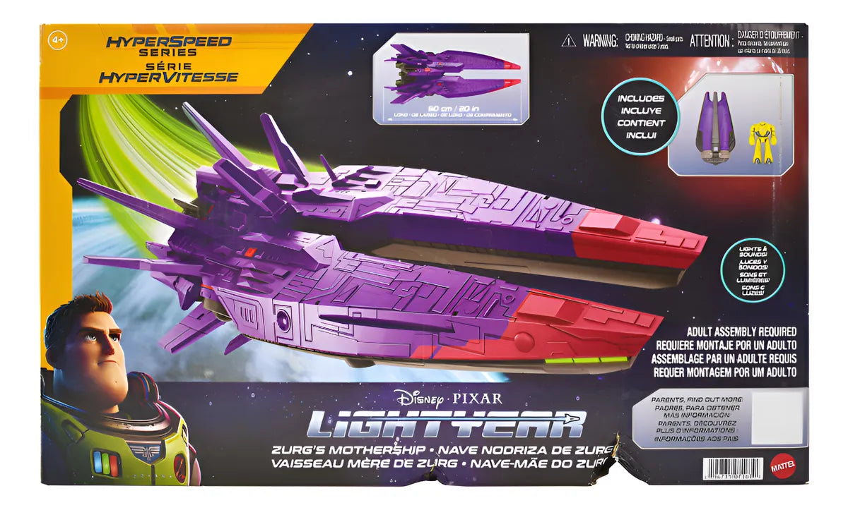 Disney Lightyear Nave Nodriza Zurg Hyperspeed 50cm Mattel Cd