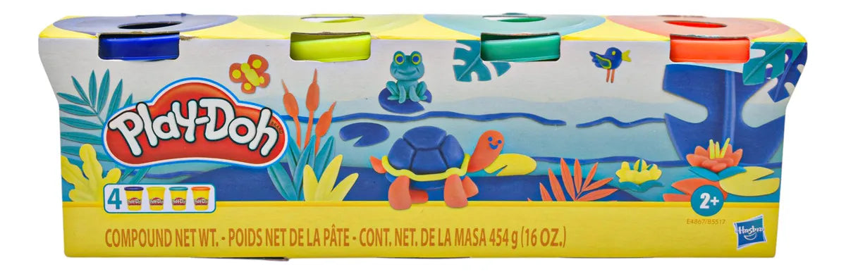 Play Doh Box with 8 Packs of 4 Cans Hasbro