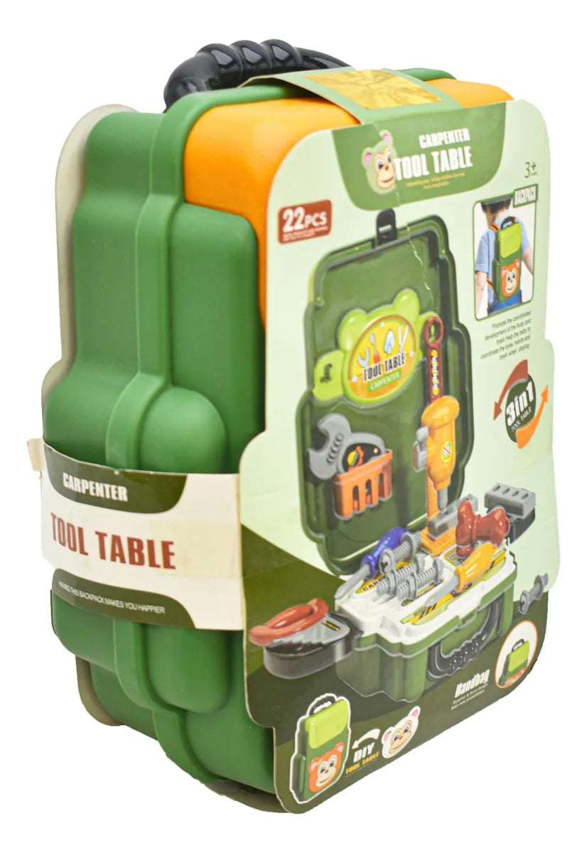 Maletin Mochila De Herramientas 3 En 1 Diy Verde 688-105a Cf
