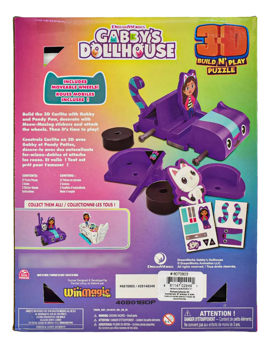 Gabbys Dollhouse Pack 2 Rompecabezas 51 Piezas Spin Master