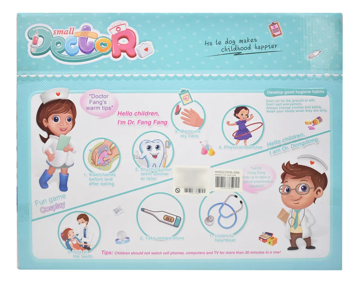 Set De Dentista Con 14 Pz Color Azul Small Doctor Df546-90ab