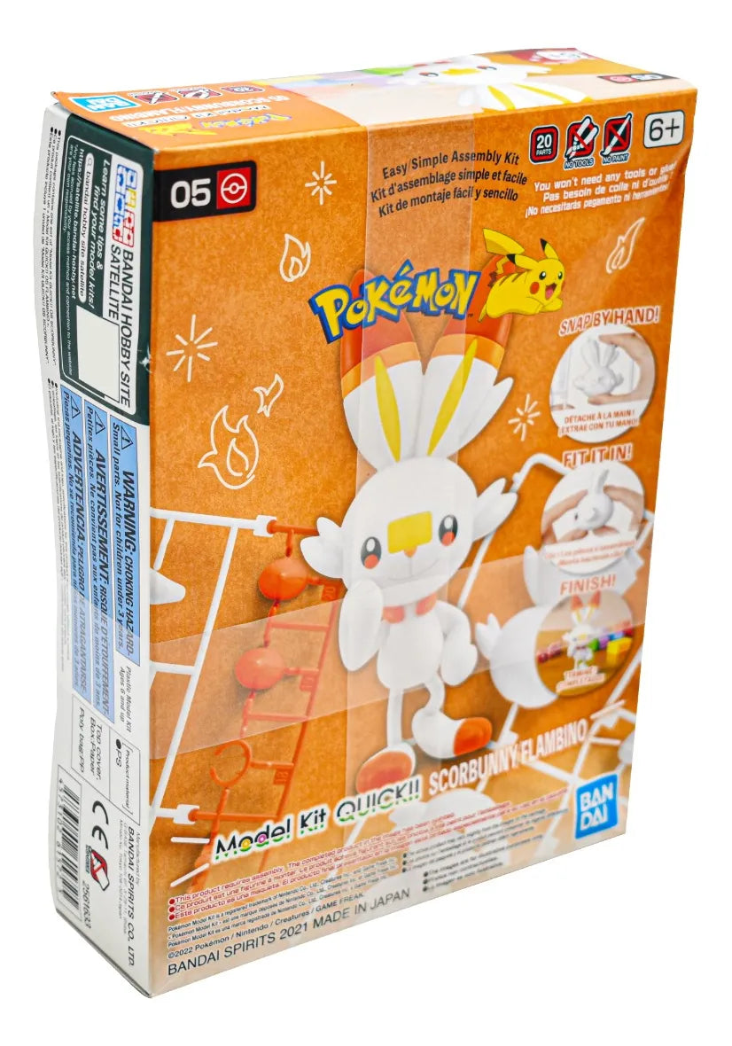 Pokemon Hobby Kit De Modelo Quick Scorbunny 05 Bandai Cd