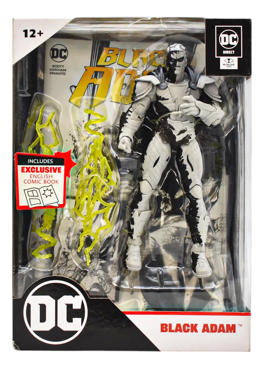 Dc Page Punchers Black Adam Comic Blanco Negro Mcfarlane Da