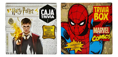 Harry Potter Y Marvel Comics Pack Caja Trivia Novelty
