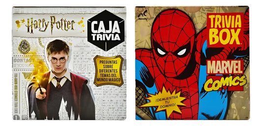 Harry Potter Y Marvel Comics Pack Caja Trivia Novelty