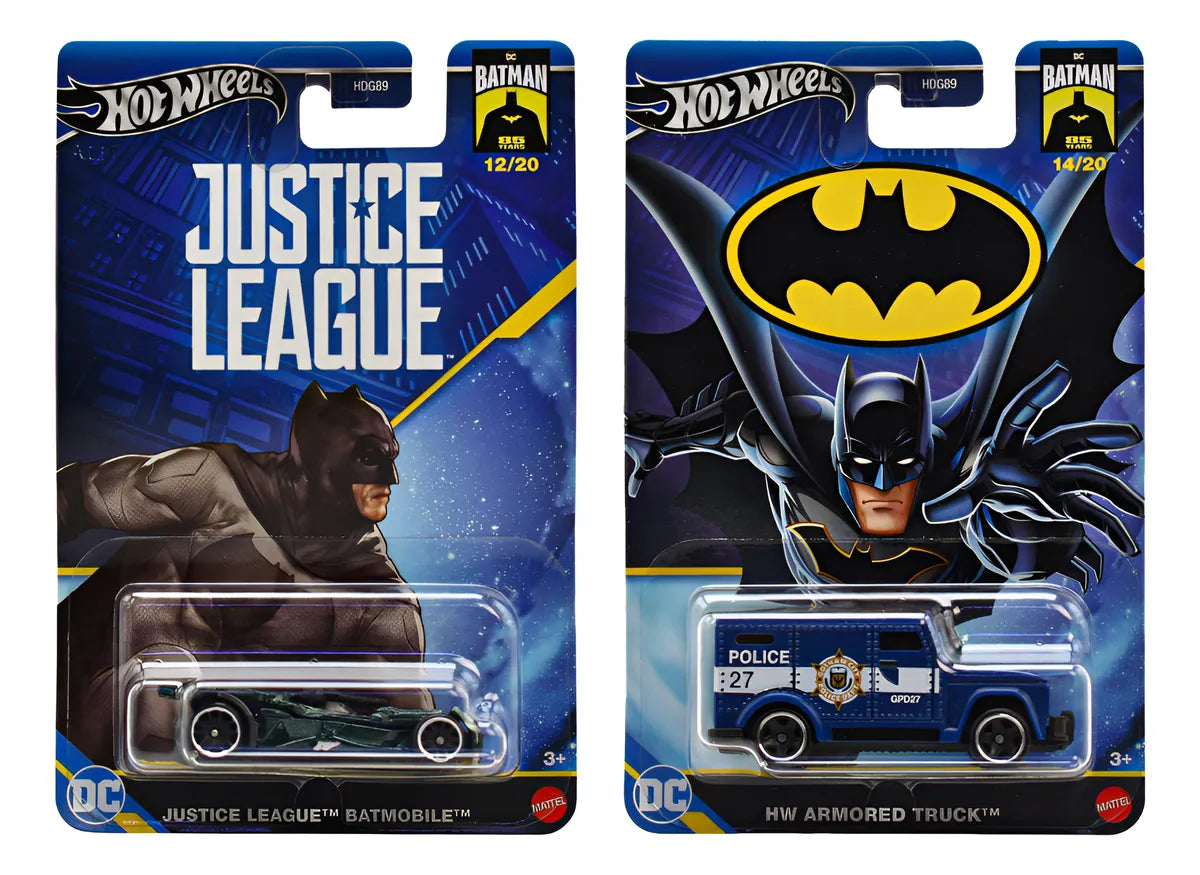 Hot Wheels Batman Hdg89 Pack 2 Vehiculos #2 Mattel Cf Multicolor
