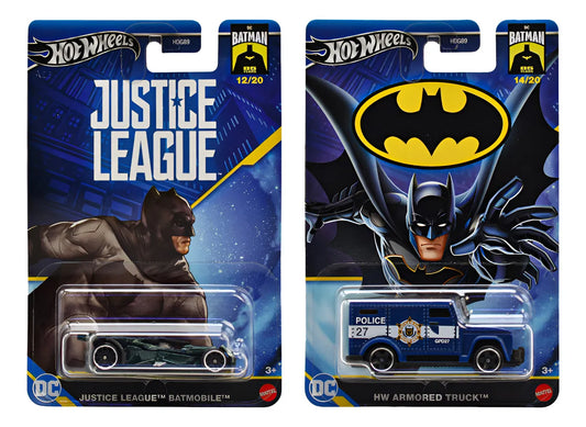 Hot Wheels Batman Hdg89 Pack 2 Vehiculos #2 Mattel Multicolor