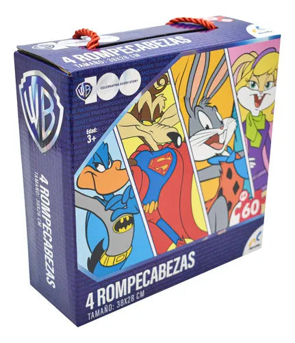 Warner Brothers Every Story 4rompecabezas De 60pz Novelty Cd