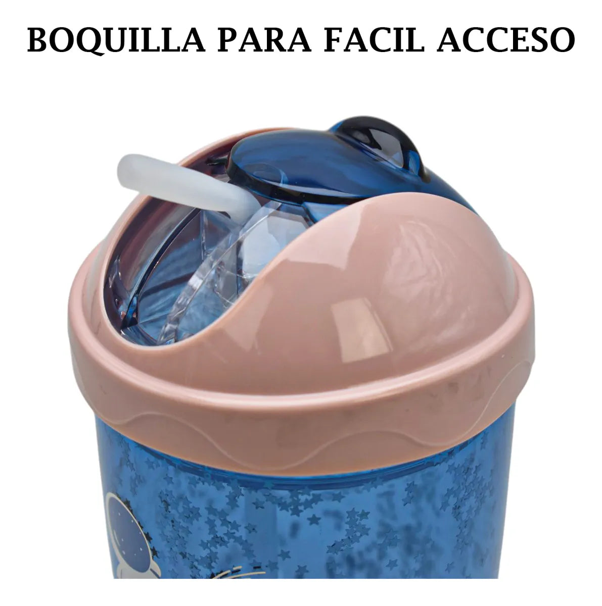 Botella Bosheng Stars Azul Con Decoracion 300ml Sm22hat170