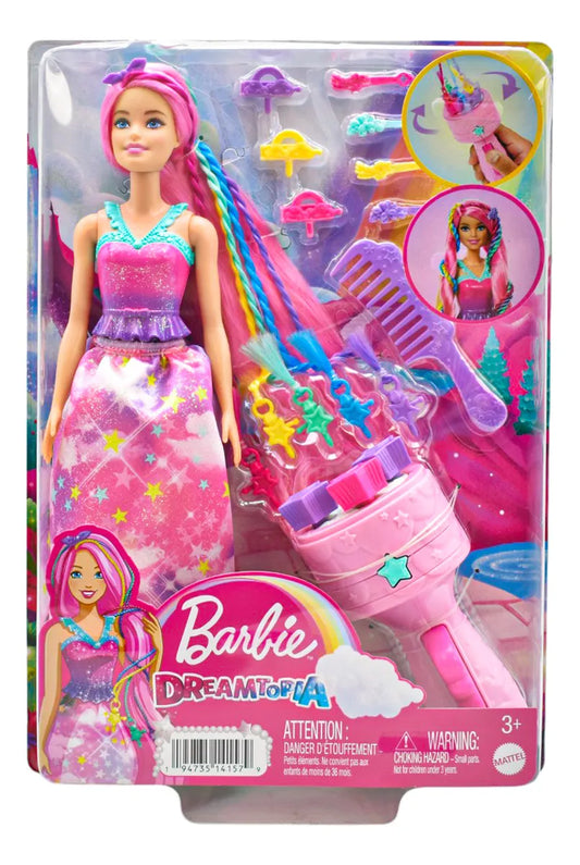 Barbie Dreamtopia Princesa Trenzas Rosa 29cm Mattel Da