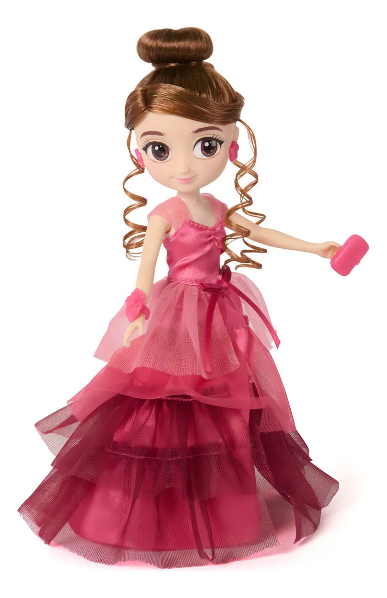 Wizarding World, Harry Potter, conjunto de regalo Baile de Navidad con Hermione Granger de 20 cm con 9 piezas y accesorios para la muñeca, juguetes para niños a partir de 6 años