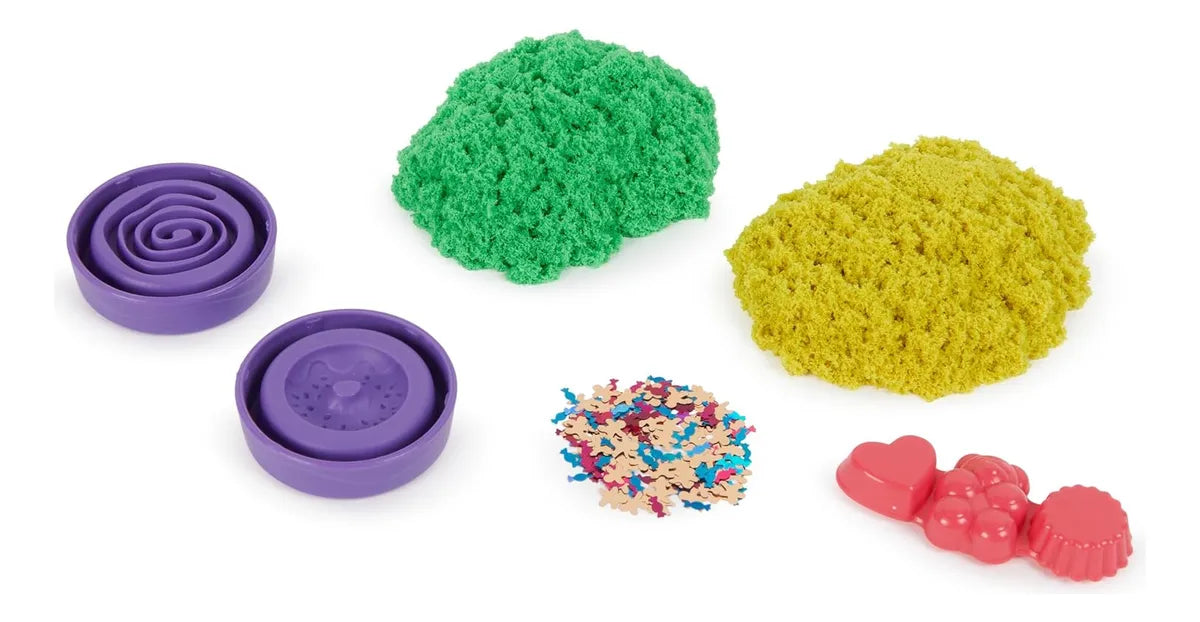 Kinetic Sand Flowfetti Pack 4 Tubos Sorpresa Spin Master Multicolor