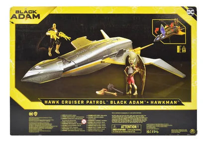 Black Adam Hawk Cruiser Patrol With 2 Figures Spin Master Cd