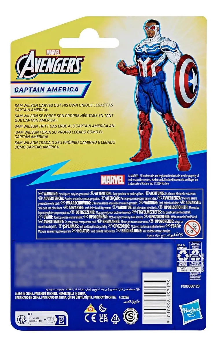 Marvel Avengers Capitan America Figura 10cm Accesorio Hasbro