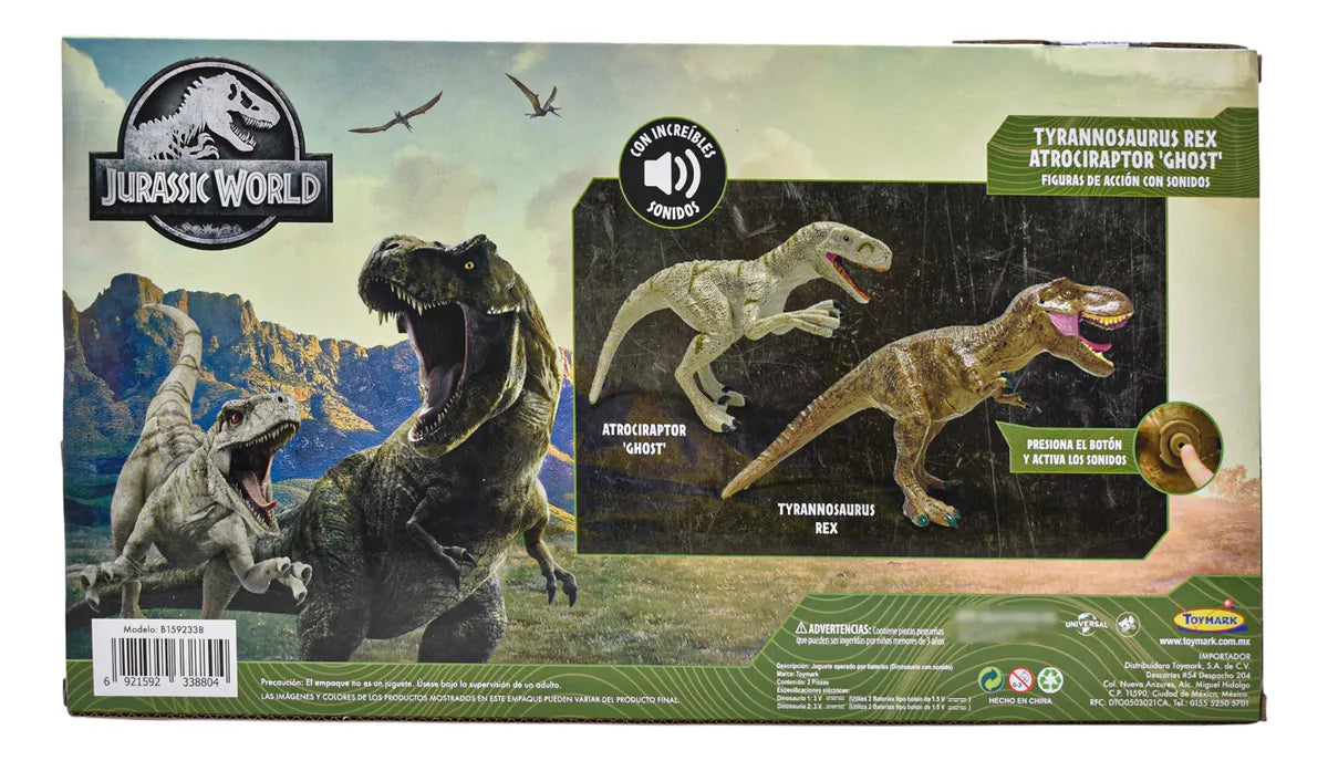 Jurassic World Pack 4 Dinosaurios Con Sonido #2 Toymark