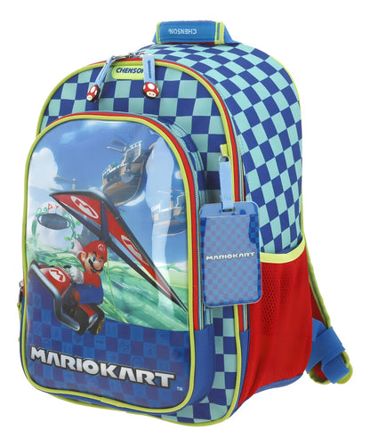 Mochila Mariokart Mario Glider Estampado Mb66135 Primaria Chenson Color Multicolor