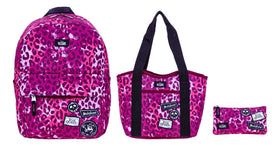 Disney Villains Primary School Backpack, Lunchbox and Pencil Case Set by Chenson, Bubblegum Pink Print