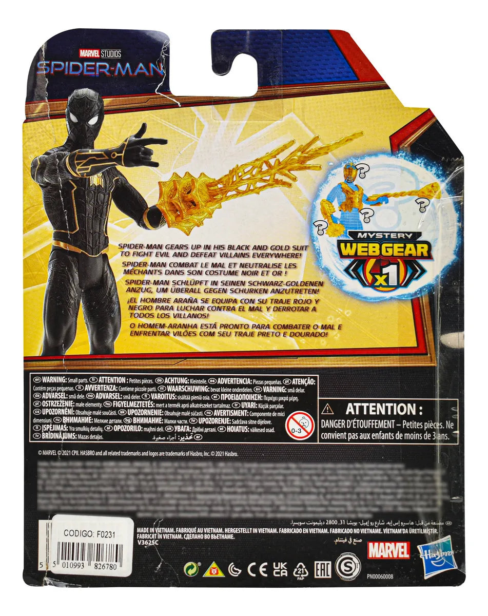Spider Man Mystery Web Gear Spider Man Negro Hasbro Cd