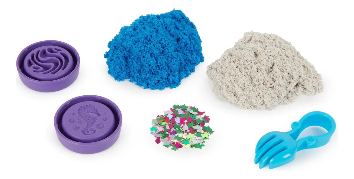 Kinetic Sand Flowfetti Pack 4 Tubos Sorpresa Spin Master Multicolor