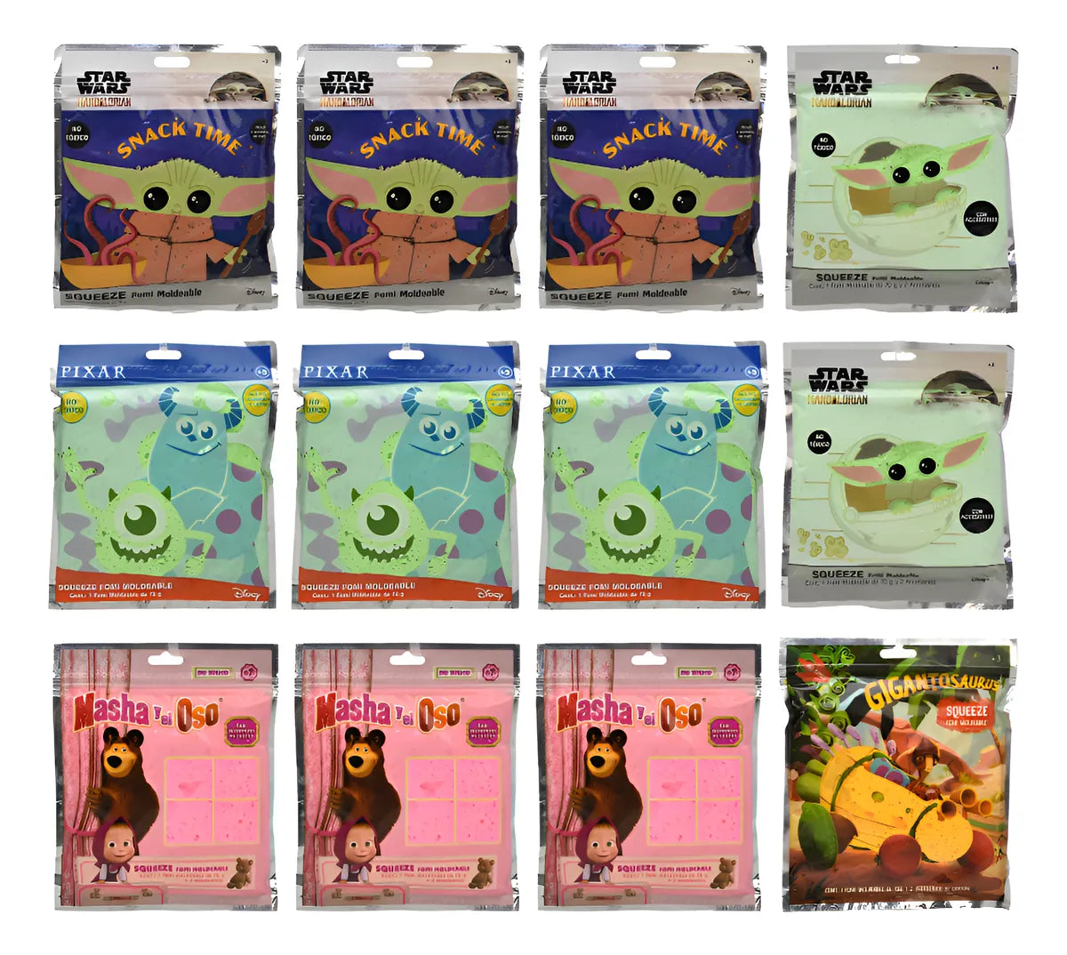 Foami Moldeable Surtido Pack 12 Pzas #2 Bestway Multicolor