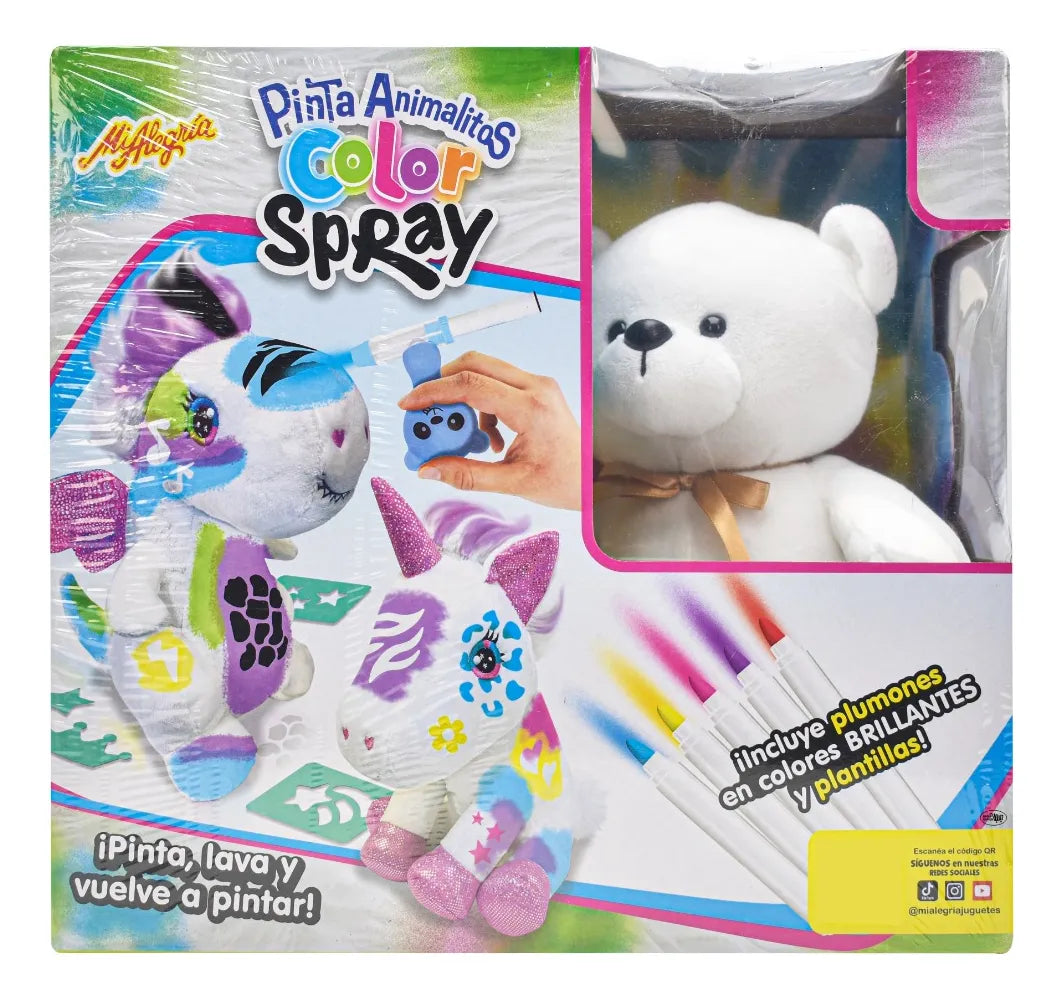 Pinta Animalitos Color Spray Oso Mi Alegria