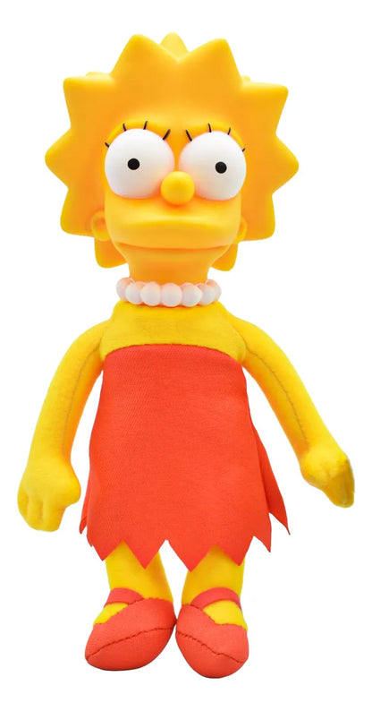 Los Simpsons Pack 3 Peluches Homero Lisa Bart Jakks Pacific Amarillo