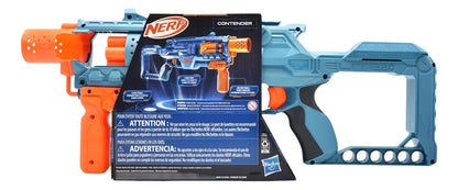Nerf Elite 2.0 Contender 6 Darts Hasbro Blue