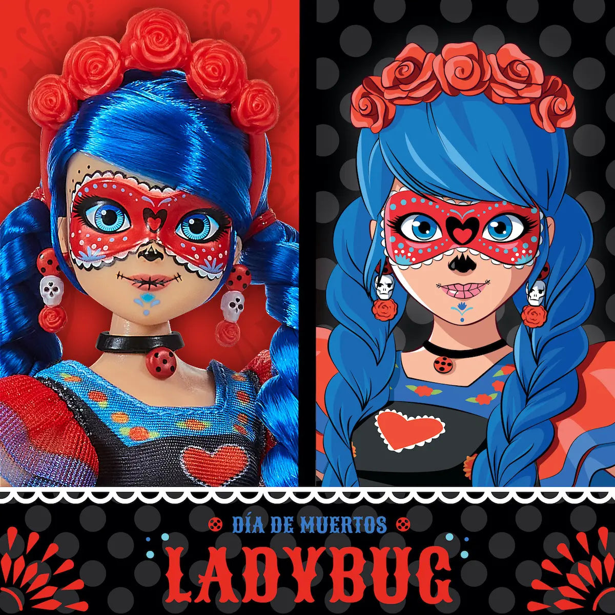 Miraculous Día De Muertos Ladybug Catrina Playmates Toys