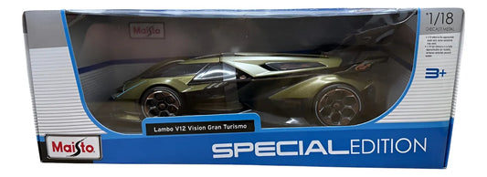 Lambo V12 Vision Gran Turismo Escala 1:18 Maisto Cf Dorado Oscuro