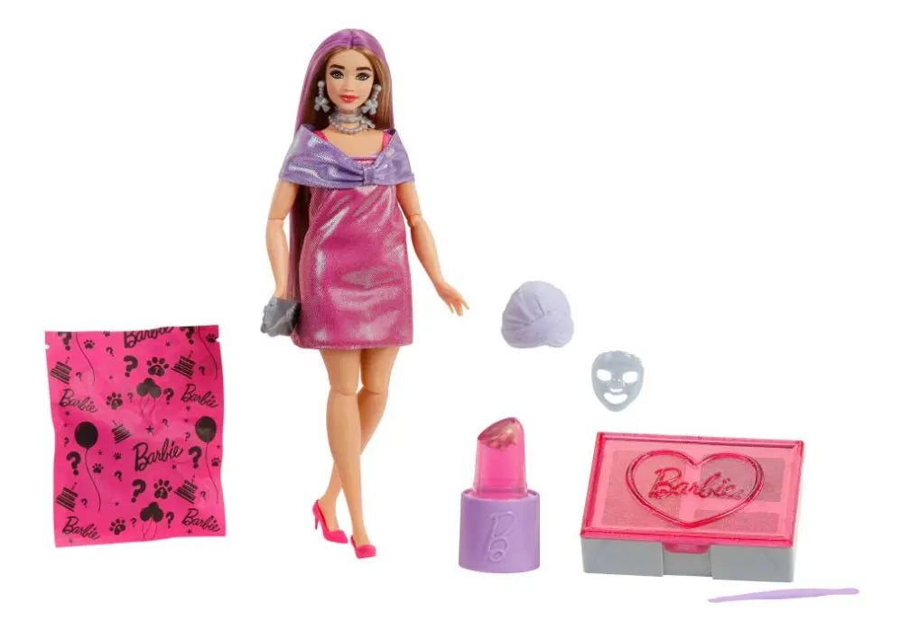 Barbie Party Unboxed Muñeca Get Ready With Me 29cm Mattel