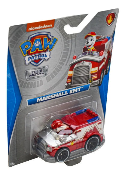Paw Patrol Marshall Emt True Metal 8 Cm Spin Master Rojo