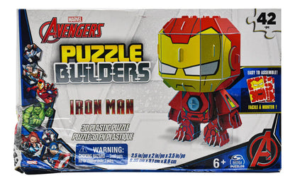 Marvel Avengers Iron Man Puzzle Builders 42pz Spinmaster Cd