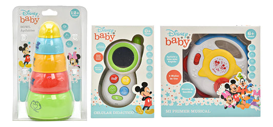 Disney Baby Juguete Para Bebe Surtido Pack 3pz #3 Pronobel