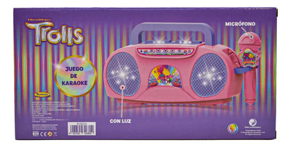 Trolls Poppy Juego De Karaoke Infantil Con Luz Toymark Rosa