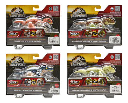 Jurassic World Fierce Changers Pack 4 Dinosaurs #2 Mattel