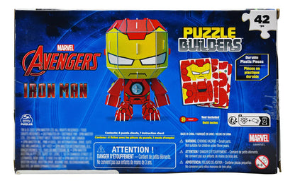 Marvel Avengers Iron Man Puzzle Builders 42pz Spinmaster Cd