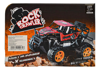 Mad Runner Pack 2 Vehiculos Rock Crawler Z160 Rock Crawler Rojo/azul