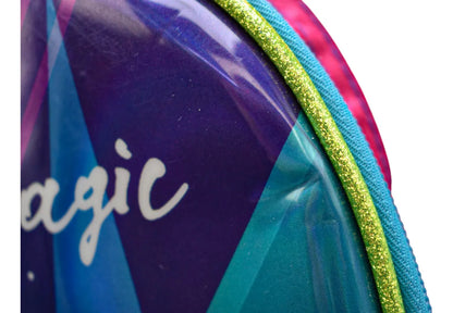 Mochila Frozen Disney Magic 3d Tornasol Original Primaria Ruz Con Detalle Violeta 3d