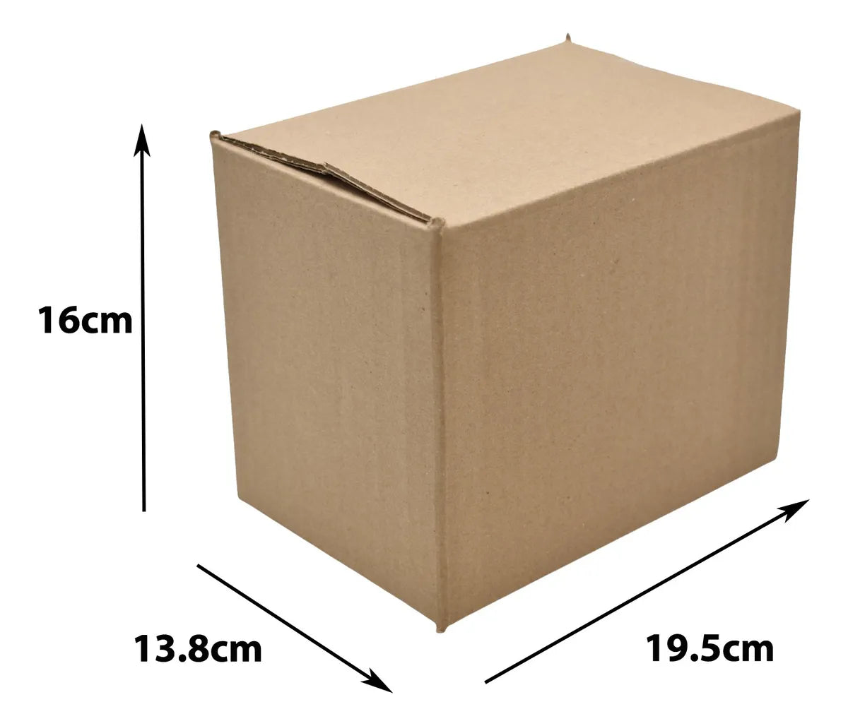 100 Cajas De Carton Empaque E-commerce 16x13.8x19.5cm Exch1 Caqui