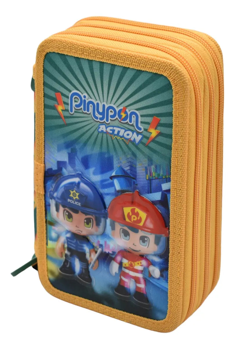 Mochila Pinypon Action Kit 5pz Primaria 15982 Famosa Verde Etampado
