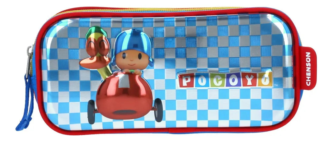 Pocoyo and Duck Kinder Backpack with Pencil Case PY65739 Chenson Steel Blue 3D Print