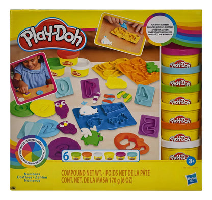 Set de Play Doh Números y Figuras con 6 Botes de Masas