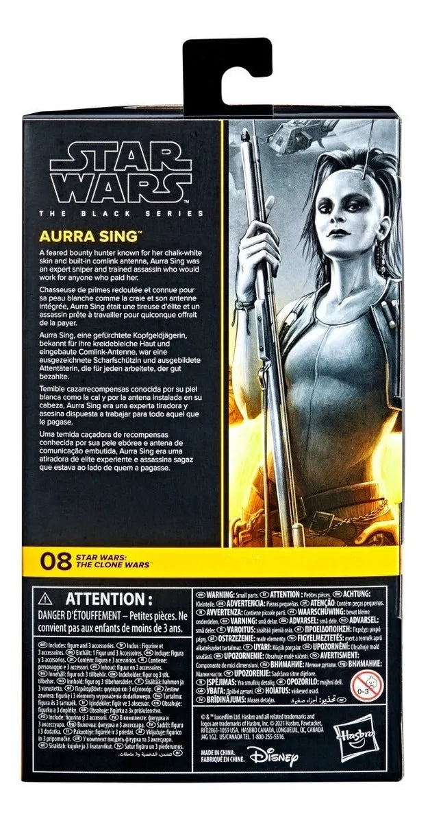 Star Wars Black Series The Clone Wars Aurra Sing Hasbro Cd