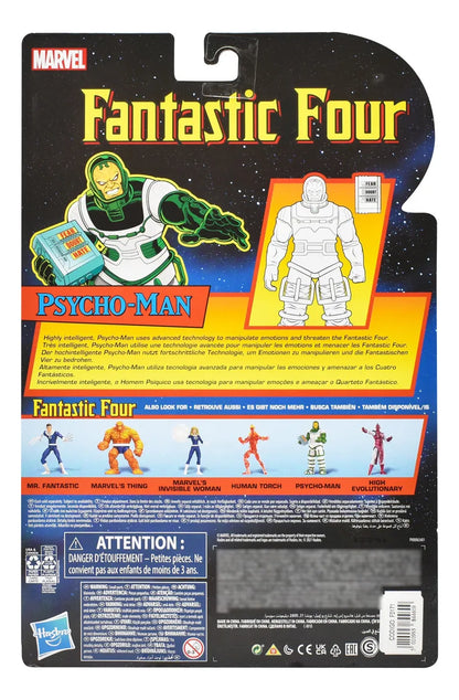 Marvel Comics 4 Fantasticos Psycho Man 15cm Hasbro Cd
