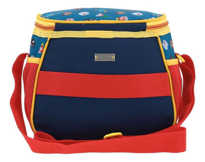 Mochila Ruedas Kit 3pz Super Mario Bowser Primaria Chenson Multicolor Estampado