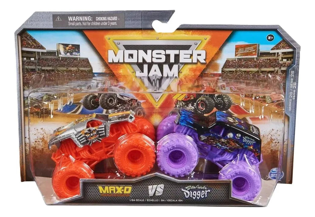 Monster Jam Vs Pack 3 Escala 1:64 Serie 26 Spin Master Multicolor