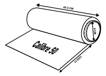 Rollo De Emplaye Calibre 50 Playo Embalaje Pack 6 Pz 1500 Ft