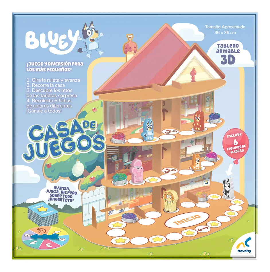 Juego De Mesa Bluey Casa De Juegos Novelty
